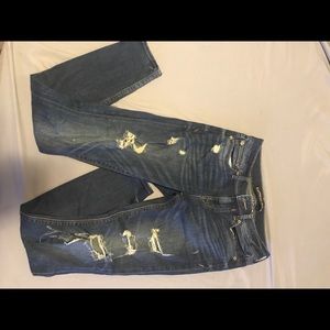 Express Ripped Mid Rise Jeans